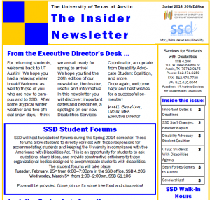 Front page of Insider Newsletter