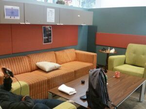 Smaller more private lounge