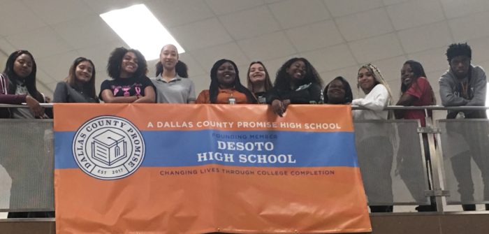 Image of students at Dallas high school 