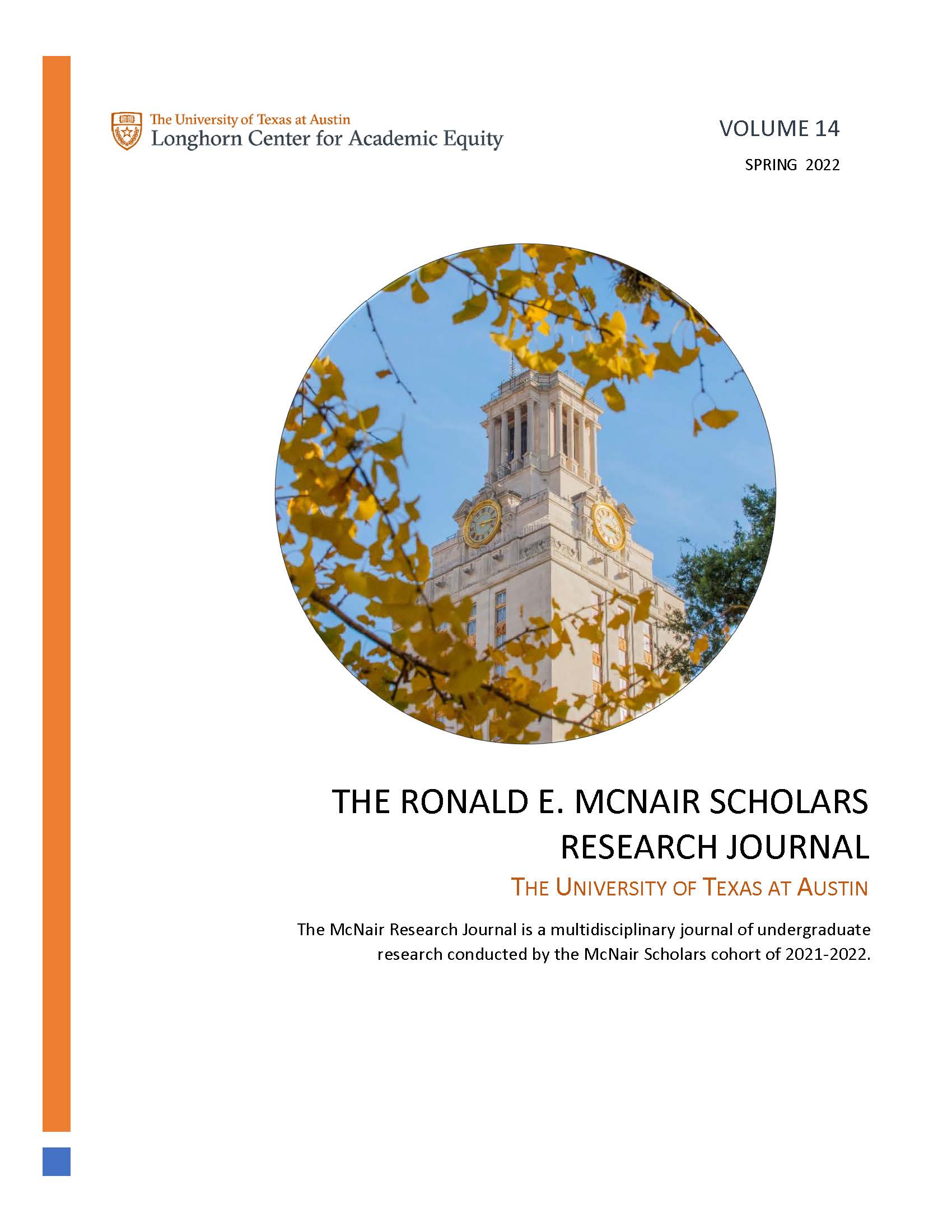 2022 McNair Journal Cover