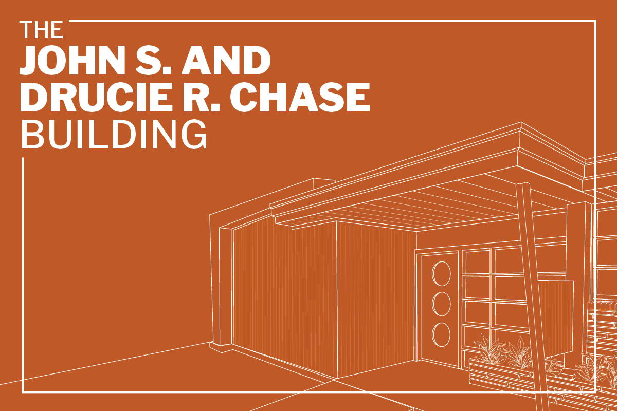 The John S. and Drucie R. Chase building illustration