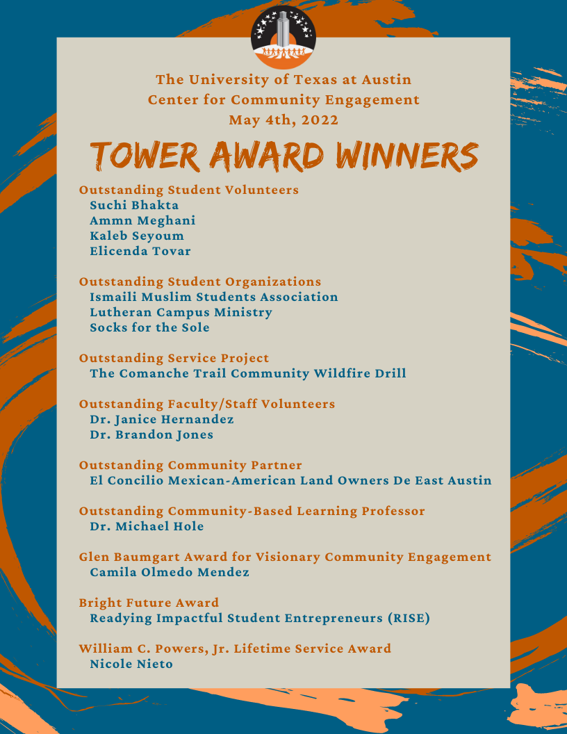 2022 Tower Award Winners