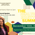 flier for CIHI Health Equity Summit