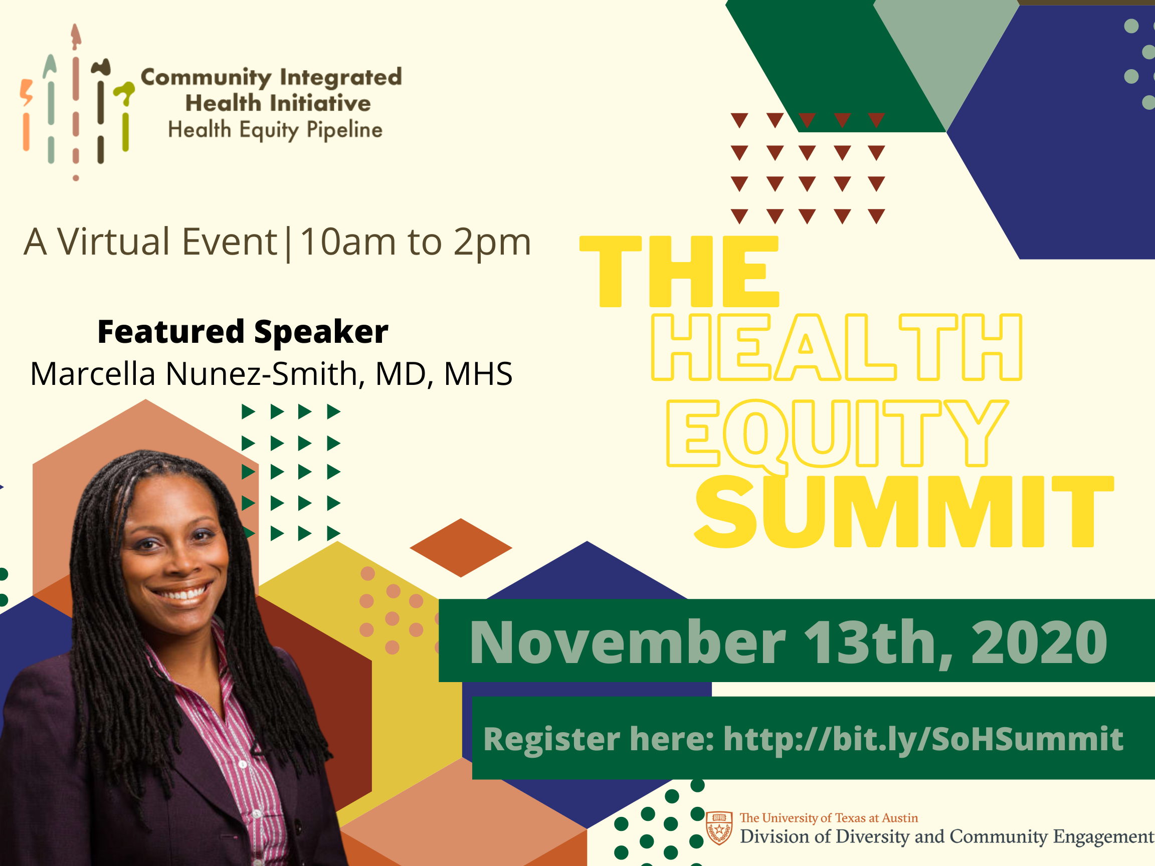 flier for CIHI Health Equity Summit