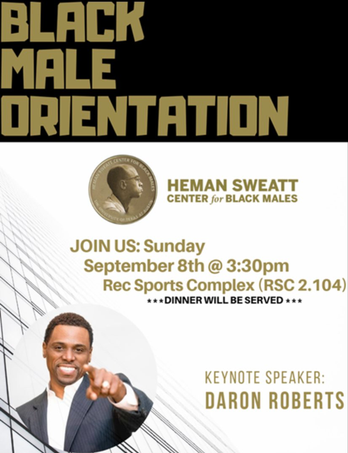 Black Male Orientation Flyer