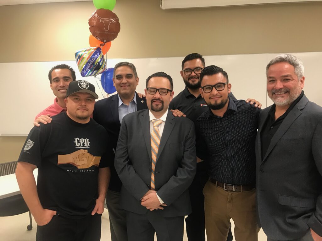 José Del Real Viramontes with his Project Males friends and colleagues at his dissertation defense